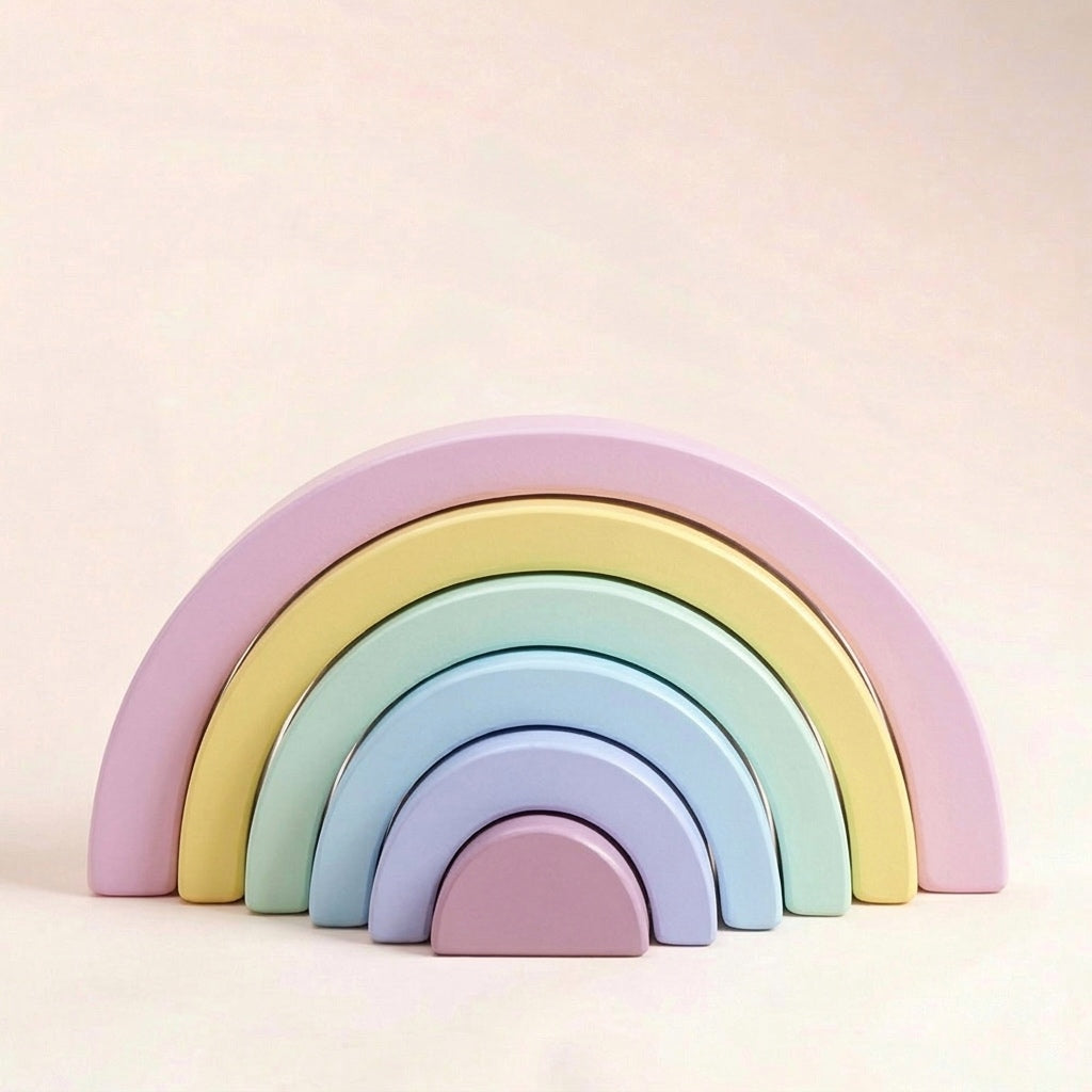 L'Arc-en-Ciel — Jeu d'Empilage Bois