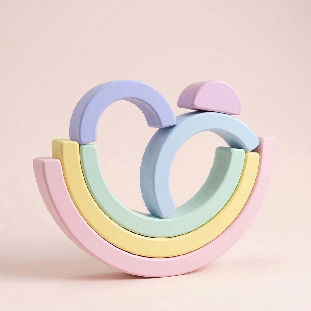 L'Arc-en-Ciel — Jeu d'Empilage Bois